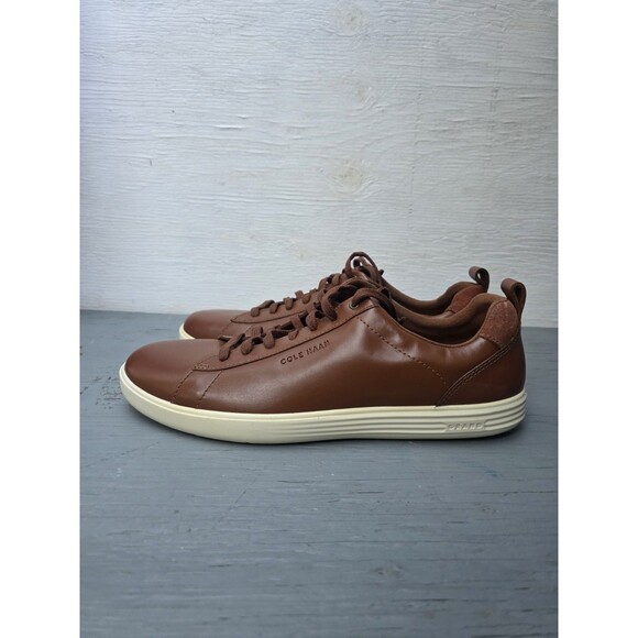Cole Haan Grand Plus Crosscourt C36924 Sneakers Mens Sz 10.5 British Tan Leather main image 5